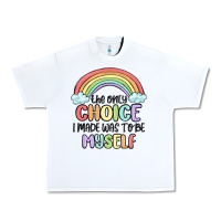 White gay pride Urban Heavy Tee - MaliasSmallBusiness
