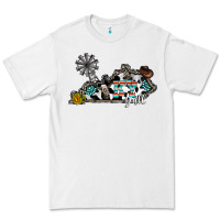 White ky yall western Premium Tee - CowhideDigitalArt