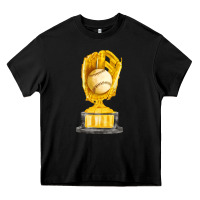 Black baseball throphy cup fa element Heavy Core Tee - FaDigitalArtStudio