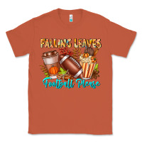 Copper Falling Leaves Football Please Classic Tee - CowhideDigitalArt