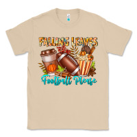 Mushroom Falling Leaves Football Please Classic Tee - CowhideDigitalArt