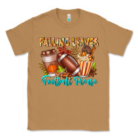 Toasted Coconut Falling Leaves Football Please Classic Tee - CowhideDigitalArt