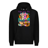 Black Happy Easter Day truck Premium Hoodie - HowdyJamesFarm
