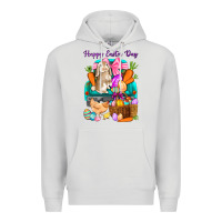 Dove Grey Happy Easter Day truck Premium Hoodie - HowdyJamesFarm