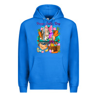 True Royal Happy Easter Day truck Premium Hoodie - HowdyJamesFarm