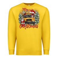 Lemon merry christmas school bus Premium Sweatshirt - texasbilliewilder