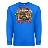 True Royal merry christmas school bus Premium Sweatshirt - texasbilliewilder