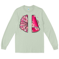 Matcha custom name cheerleader with megaphone Long Sleeve Tee - MaliasSmallBusiness