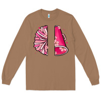 Toasted Coconut custom name cheerleader with megaphone Long Sleeve Tee - MaliasSmallBusiness