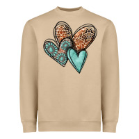 Western Love Hearts Heavyweight Sweatshirt | Teevron
