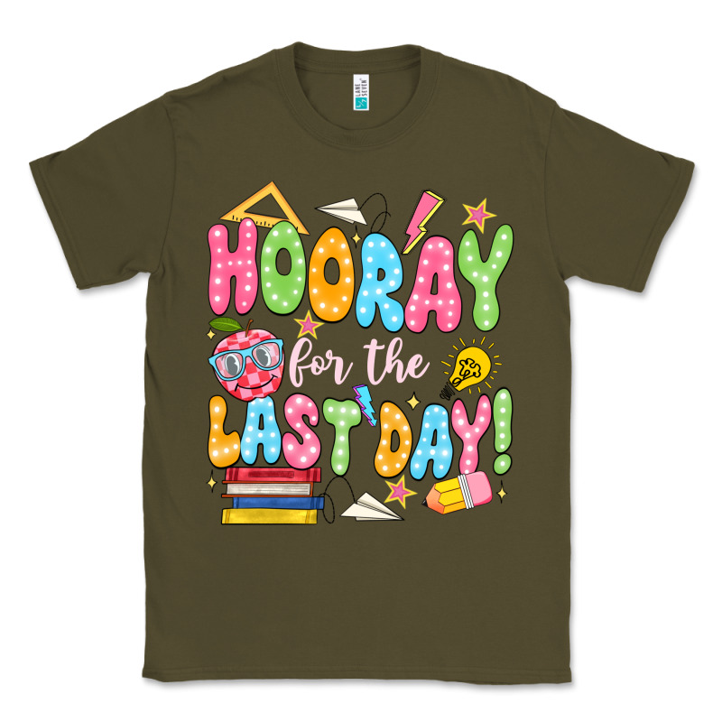 Hooray For The Last Day White Classic Tee by JahusDesignShop | Teevron