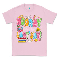 Bubblegum Pink hooray for the last day white Classic Tee - JahusDesignShop
