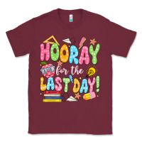 Burgundy hooray for the last day white Classic Tee - JahusDesignShop