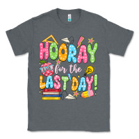 Charcoal Heather hooray for the last day white Classic Tee - JahusDesignShop