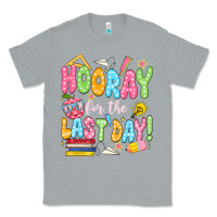 Heather Grey hooray for the last day white Classic Tee - JahusDesignShop