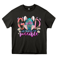 Asphalt with god all things are possible Heavy Core Tee - RacoonDesign