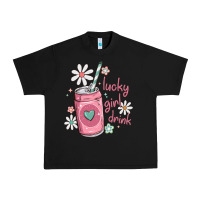 Black lucky girl drink Urban Heavy Tee - MaliasSmallBusiness