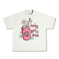 Pistachio lucky girl drink Urban Heavy Tee - MaliasSmallBusiness