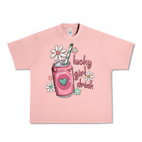 Salmon lucky girl drink Urban Heavy Tee - MaliasSmallBusiness
