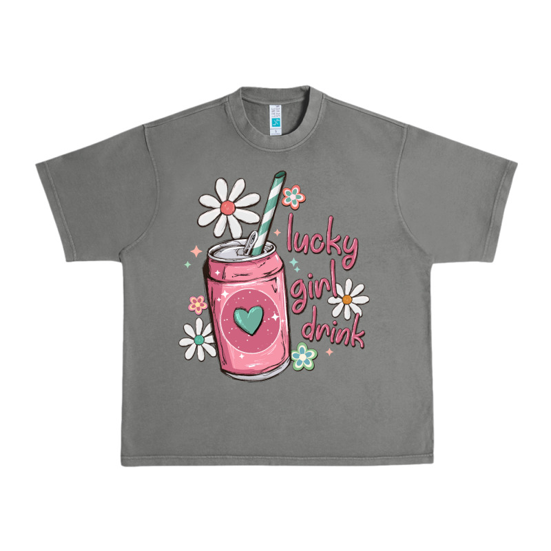Lucky Girl Drink Urban Heavy Tee by MaliasSmallBusiness | Teevron