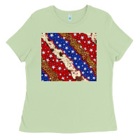 Matcha 4th of July USA flag leopard cowhide 20oz tumbler Ladies Tee - Neo Western