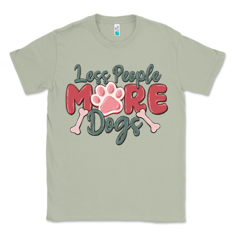 Less People More Dogs Classic Tee by MaliasSmallBusiness | Teevron