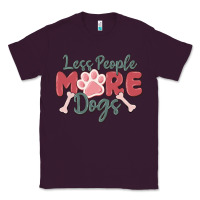 Plum less people more dogs Classic Tee - MaliasSmallBusiness