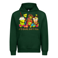 Forest Green It's Game Day Y'all Softball Coffee Cups Urban Hoodie - FaDigitalArtStudio