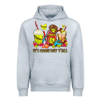 Heather Grey It's Game Day Y'all Softball Coffee Cups Urban Hoodie - FaDigitalArtStudio
