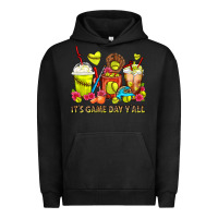 Pigment Black It's Game Day Y'all Softball Coffee Cups Urban Hoodie - FaDigitalArtStudio