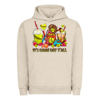 Pigment French Oak It's Game Day Y'all Softball Coffee Cups Urban Hoodie - FaDigitalArtStudio