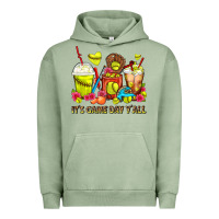 Pigment Oil Green It's Game Day Y'all Softball Coffee Cups Urban Hoodie - FaDigitalArtStudio