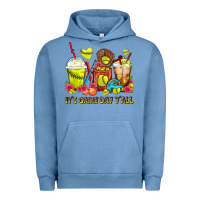 Pigment Pebble Blue It's Game Day Y'all Softball Coffee Cups Urban Hoodie - FaDigitalArtStudio