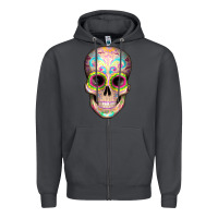 Smoke Mexican Skull Zipper Hoodie - Artiststas