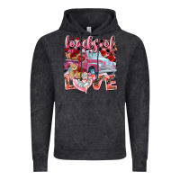 Vintage Black loads of love valentines day truck Vintage Hoodie - NancyCooperArtShop