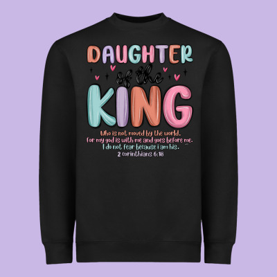 Daughter Of The King Heavyweight Sweatshirt Designed By Maliassmallbusiness
