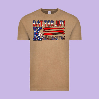 Patriotic Baseball Kindergarten Theme Vintage Tee Designed By Jahusdesignshop