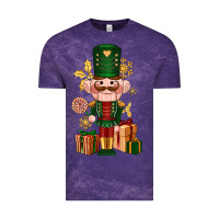 Cloud Purple Christmas Nutcracker Vintage Tee - NancyCooperArtShop