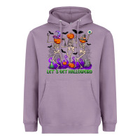Lavender Let's get halloweird Heavyweight Hoodie - NancyCooperArtShop