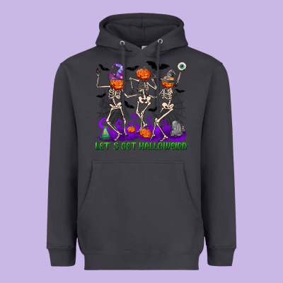 Let's Get Halloweird Heavyweight Hoodie Designed By Nancycooperartshop
