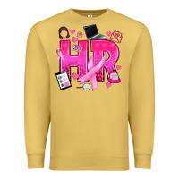 Antique Gold breast cancer hr human resources Premium Sweatshirt - texasbilliewilder