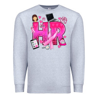 Heather Grey breast cancer hr human resources Premium Sweatshirt - texasbilliewilder
