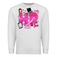Oatmeal Heather breast cancer hr human resources Premium Sweatshirt - texasbilliewilder
