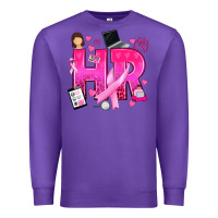Purple breast cancer hr human resources Premium Sweatshirt - texasbilliewilder