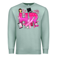 Seafoam breast cancer hr human resources Premium Sweatshirt - texasbilliewilder
