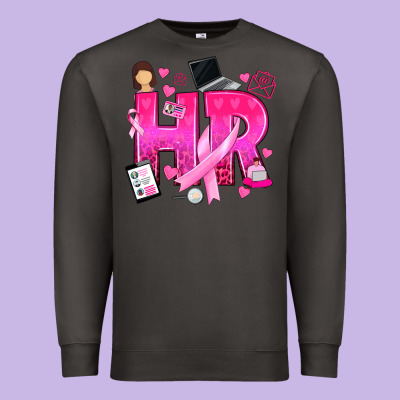 Breast Cancer Hr Human Resources Premium Sweatshirt Designed By Texasbilliewilder