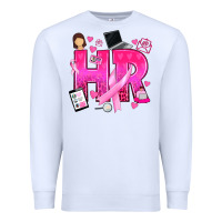 White breast cancer hr human resources Premium Sweatshirt - texasbilliewilder
