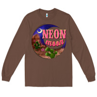 Chestnut neon moon Long Sleeve Tee - NancyCooperArtShop