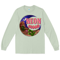 Matcha neon moon Long Sleeve Tee - NancyCooperArtShop