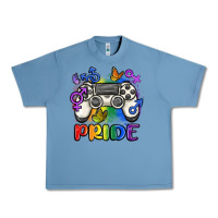 Pebble Blue gaymer pride Urban Heavy Tee - MaliasSmallBusiness